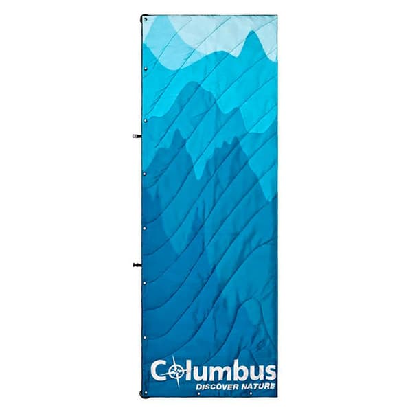 Columbus Tæppe Waves Blå