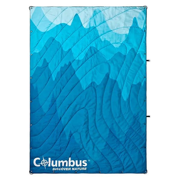Columbus Tæppe Waves Blå