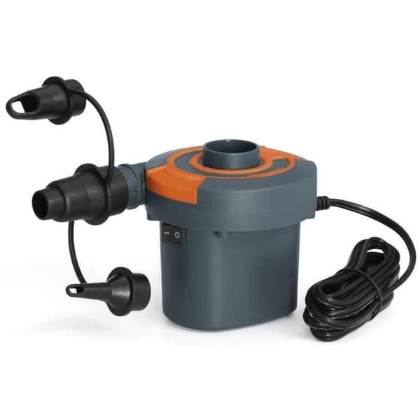 BESTWAY Elektrisk luftpump / Sidewinder inflator nätanslutning och cigarettändare - 490 L/min