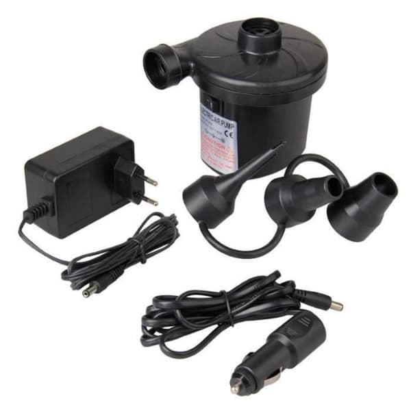 Elektrisk Pump Inflator Deflator Madrass med 3 munstycken för Camping Säng Möbel Bil