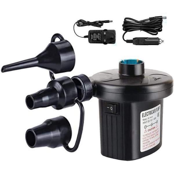 Elektrisk luftpump, 2 i 1 uppladdningsbar uppblåsningspump, elektrisk luftpump, bärbar snabbuppblåsare med 3 [335]