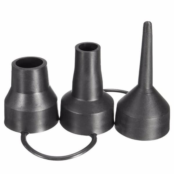 Elpump - deflator med 220V och 12V bilel Svart