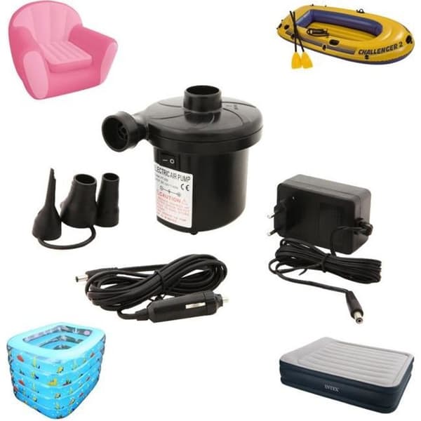 Tera® Elektrisk uppblåsare / deflator med 220V och 12V bilel