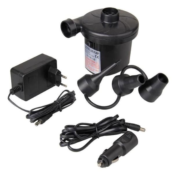 GOCHANGE Elektrisk Pump Däcksluftare för madrasser med 3 Munstycken för Camping Säng Möbler Bil b08010