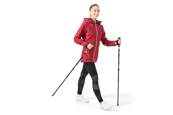 Atom Gåstave teleskopisk 67-135 cm sort