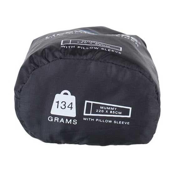 Lifeventure Ultimate Silkemumiefor Sort 220 x 85 x 56 cm