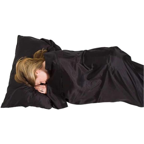 Lifeventure Ultimate Silkemumiefor Sort 220 x 85 x 56 cm