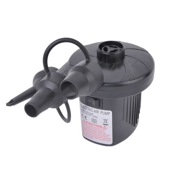 Ecent Electric Inflator Deflator Elektrisk luftpump med 3 munstycken DC12V/AC 220V för uppblåsbar madrass, camping, säng etc