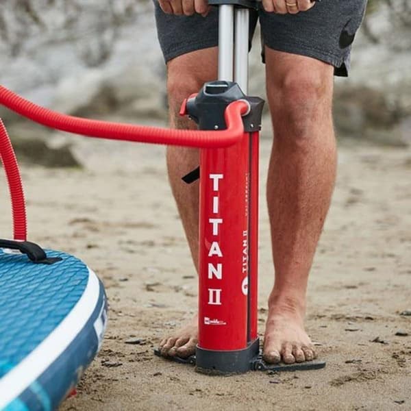 Gonfleur - pump - tillbehör Red paddle - 22REDAPT2 - , Titan II, Sup-pump, Röd, U, Unisex-Vuxen