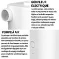 Miniatyrbild 4 av 4: INN luftpump 2500mAh elektrisk luftpump med 5 munstycken Elektrisk uppblåsare Luftmadrassuppblåsare för utomhusaktiviteter