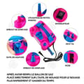 Miniatyrbild 3 av 4: INN elektrisk ballongpump 600w 220v 13000pa elektrisk ballonguppblåsare med dubbla munstycke Bärbar rosa födelsedagsballongpump