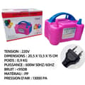 Miniatyrbild 4 av 4: INN elektrisk ballongpump 600w 220v 13000pa elektrisk ballonguppblåsare med dubbla munstycke Bärbar rosa födelsedagsballongpump