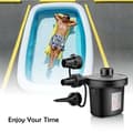 Miniatyrbild 4 av 4: TD® Elektrisk pump Elektrisk pump med 3 luftmunstycken för uppblåsbara campingluftmadrasser, plaskdamm, uppblåsbar