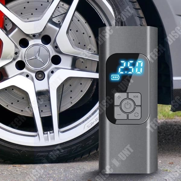 TD® Billuftpump Bärbar däckluftpump Sladdlös elektrisk billuftpump Luftpump Billuftpump