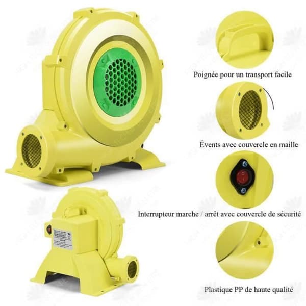 HTBE® flerfunktionsmotordriven luftpump med elektrisk fläkt för hoppborg och grillkomponenter