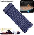 Miniatyrbillede 4 af 9: OBOSOE Ultralet luftmadras til camping – Ergonomisk design med indbygget pumpe, 40D nylon | Hurtig oppustning og kompakt
