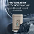 Miniatyrbillede 3 af 8: Lollanda trådløs bærbar luftpumpe genopladelig – elektrisk pumpe med 1200mAh batteri, til cykler, luftmadras og bolde