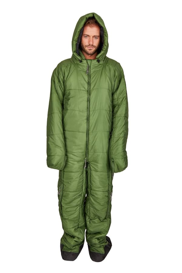 Hygger Nanuk – original sovsäck med armar och ben, 3M Thinsulate-stoppning håller värmen, liten &amp; lätt Garden Green S 165-180 cm