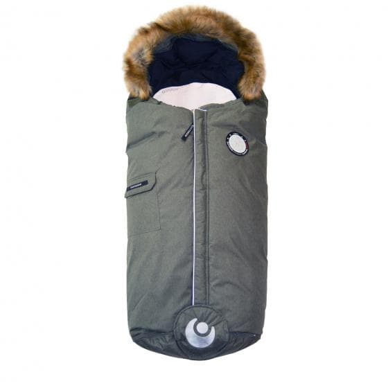 fotmuff Nature 98-130 cm bomullsröd