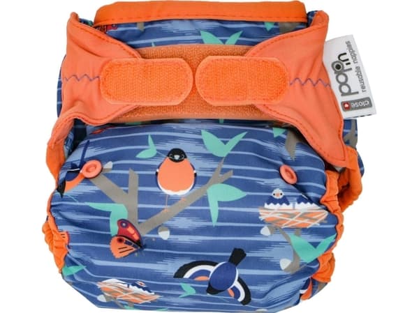 Close Caboo Nappy Wrap, återanvändbar blöja med kardborreband Twilight Garden 3-16 kg, 1 st.