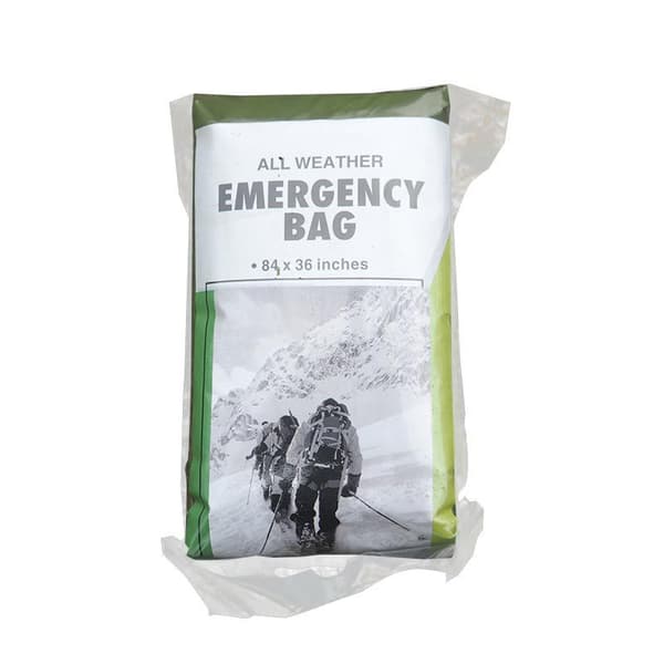 INF Makuupussi hätätilanteisiin Oliivinvihreä/keltainen