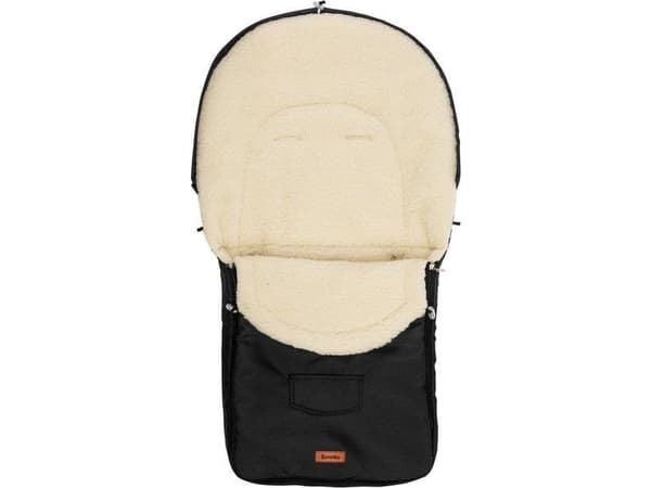 Sensillo Ullsovsäck - SVART för barnvagn (95x40)