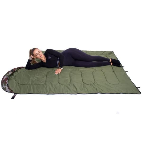 Sovsäck - SPRINGOS - Mummy - 100% polyester - Camping - Flerfärgad
