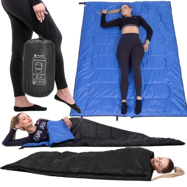SPRINGOS® Sovsäck SPRINGOS Filt 73 x 190 cm med förvaringsväska Utomhus för vandring Picknick Camping