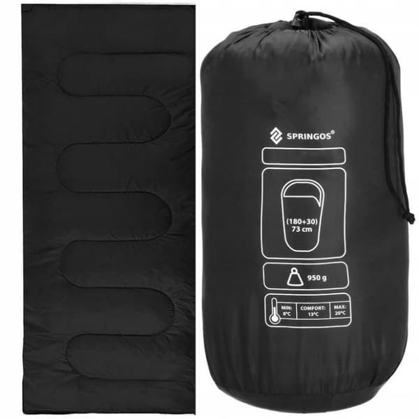 SPRINGOS® Sovsäck SPRINGOS Filt 73 x 190 cm med förvaringsväska Utomhus för vandring Picknick Camping
