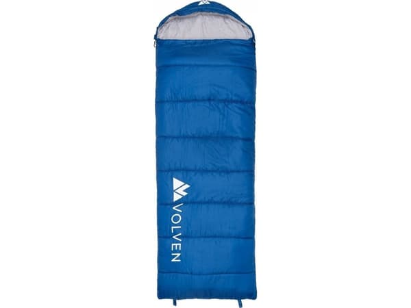 Camper sleeping bag-blue-left