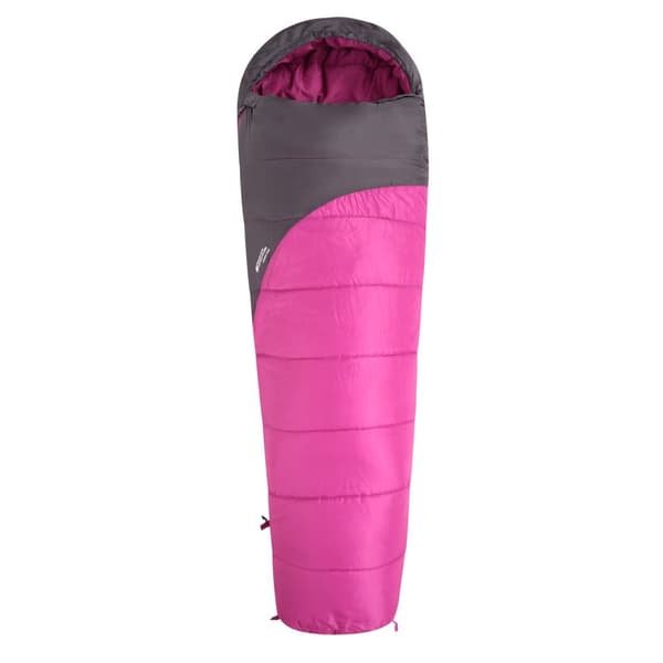 Mountain Warehouse Summit 250 Mummy-sovsäck med vänster dragkedja Fuchsia/Black 200cm