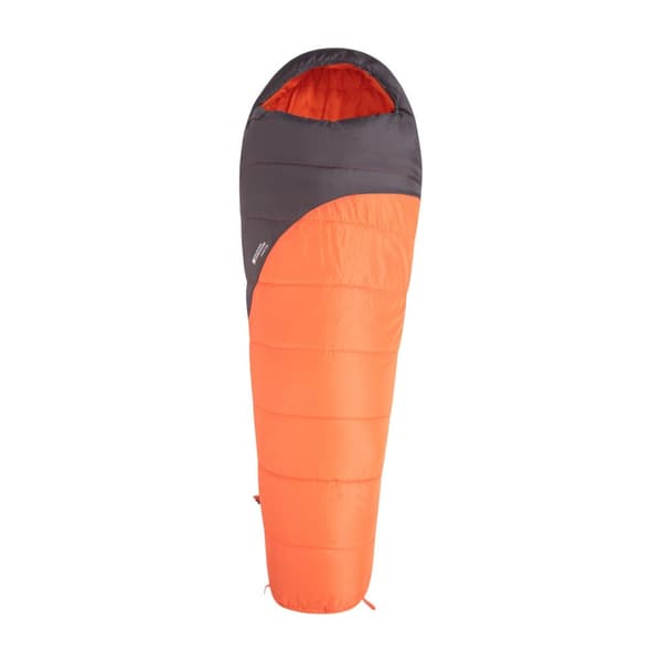 Mountain Warehouse Unisex Adult Summit 250 Right Zip Winter Mummy Sleeping Bag Orange One Size