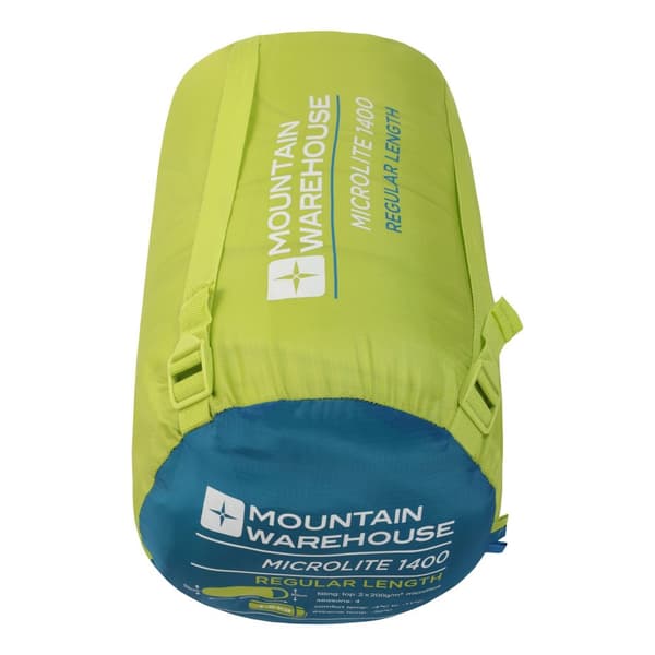 Mountain Warehouse Microlite 1400 Right Zip Winter Mummy Sleeping Bag