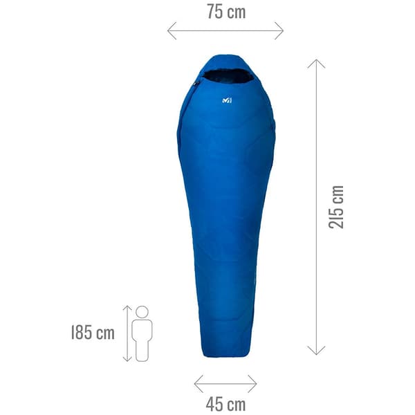 Millet Makuupussi Baikal 750 5°c Sininen One Size / Right Zipper