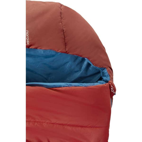 Nordisk Sovsäck Puk +10ºc Blanket Röd Long / Left Zipper
