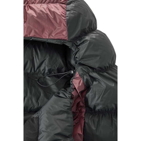 Nordisk Makuupussi Voyage 500 Punainen,Musta Short / Left Zipper