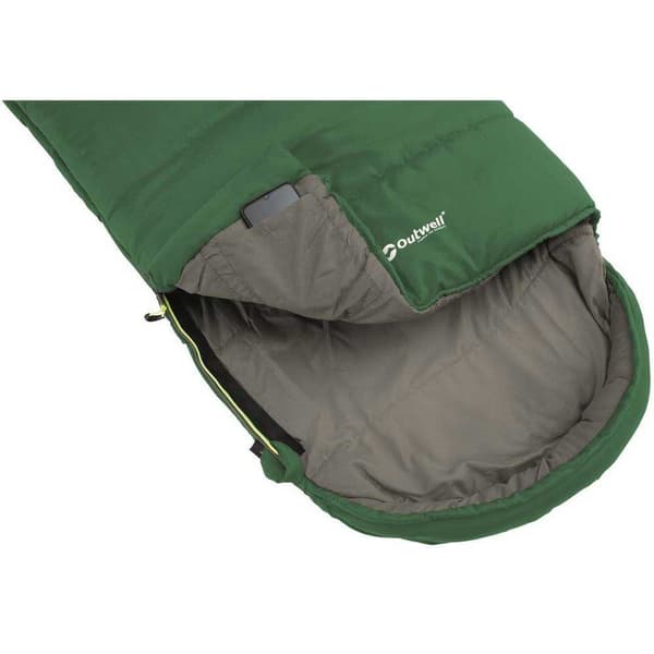 Outwell Junior Sovepose Campion Grøn Extra Short / Left Zipper