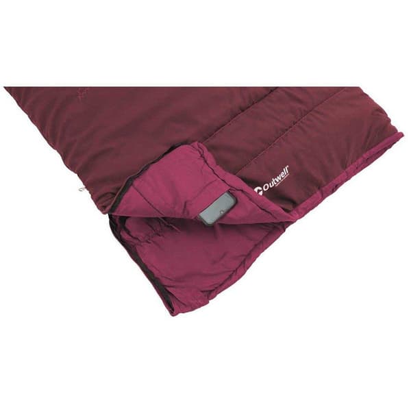 Outwell Lasten Makuupussi Champ Punainen Extra Short / Left Zipper