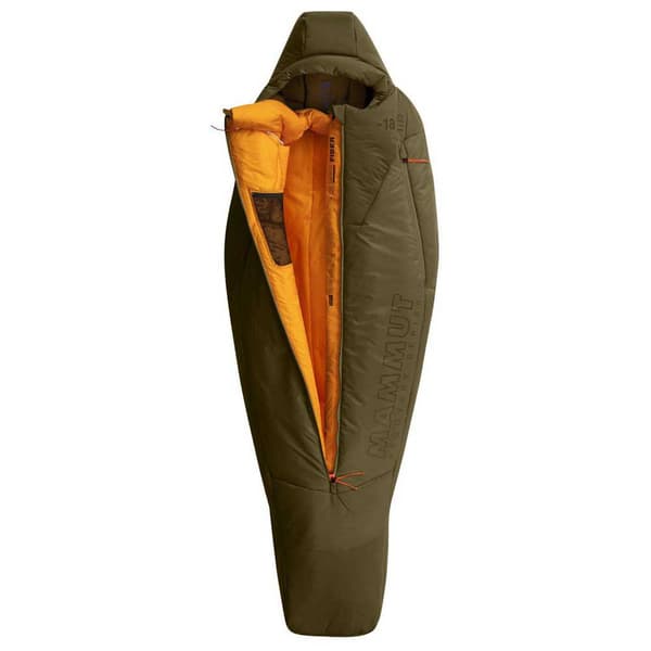 Mammut Sovepose Protect Fiber -18ºc Grøn Extra Long / Central Zipper