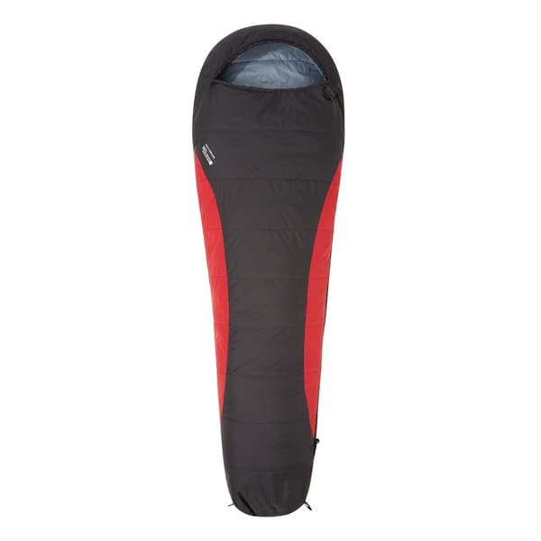 Mountain Warehouse Lightweight Winter Mummy Sleeping Bag Red/Black One Size