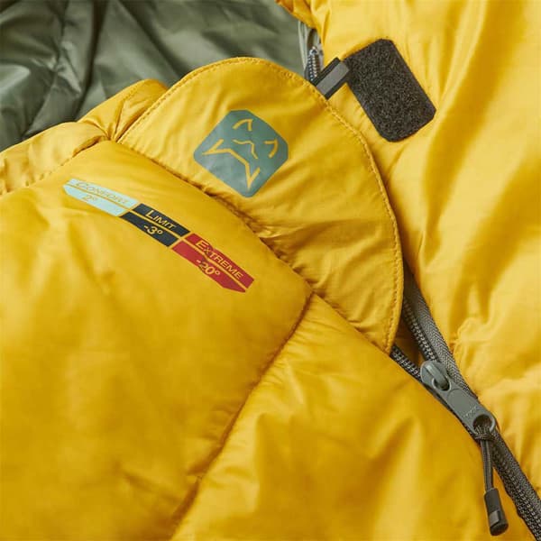 Altus Sovsäck Tibet 1100 H30 Gul Long / Left Zipper