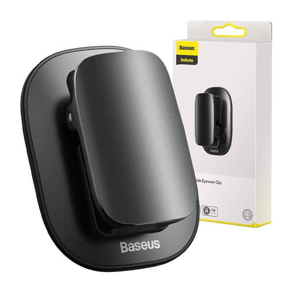 ORGANIZATOR auto Baseus Platinum Vehicle eyewear, poate fi utilizat pentru prindere ochelari sau cabluri, adeziv 3M, negru "ACYJN-A01" - 6953156220096