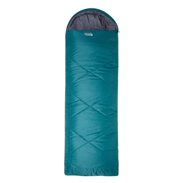 Mountain Warehouse Summit 250 Right Zip Winter Sleeping Bag Petrol 200cm