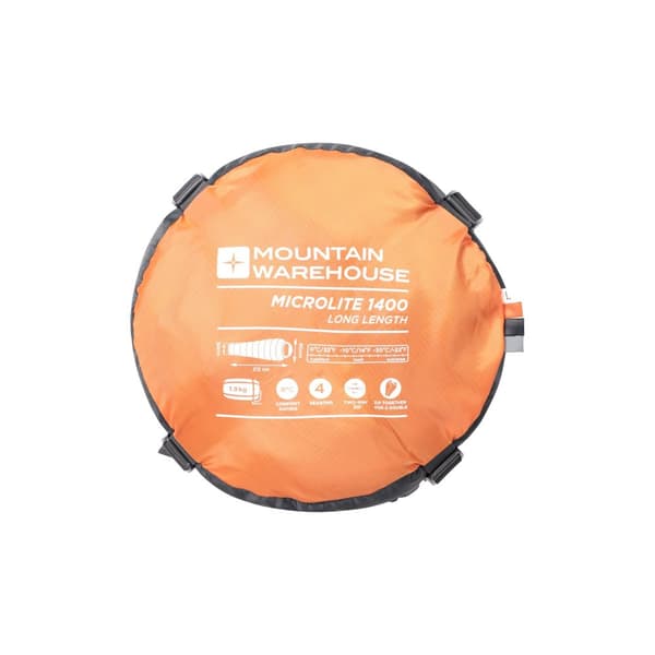 Mountain Warehouse Microlite 1400 Right Zip Winter Mummy Sleeping Bag