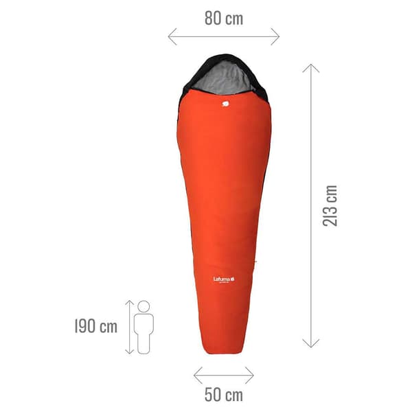 Lafuma Makuupussi Active 10°c Oranssi Long / Left Zipper