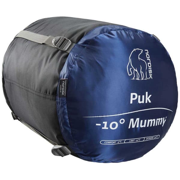 Nordisk Makuupussi Puk-10 Astetta Keltainen,Sininen Extra Long / Left Zipper