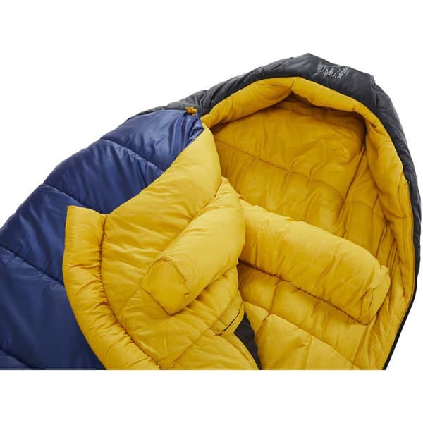 Nordisk Makuupussi Puk-10 Astetta Keltainen,Sininen Extra Long / Left Zipper