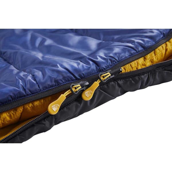 Nordisk Makuupussi Puk-10 Astetta Keltainen,Sininen Extra Long / Left Zipper