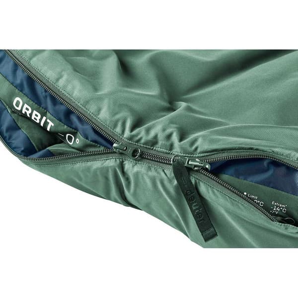 Deuter Makuupussi Orbit 0° Vihreä Regular / Left Zipper