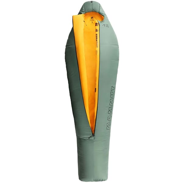 Mammut Sovepose Komfortfiber-1ºc Grøn Long / Central Zipper